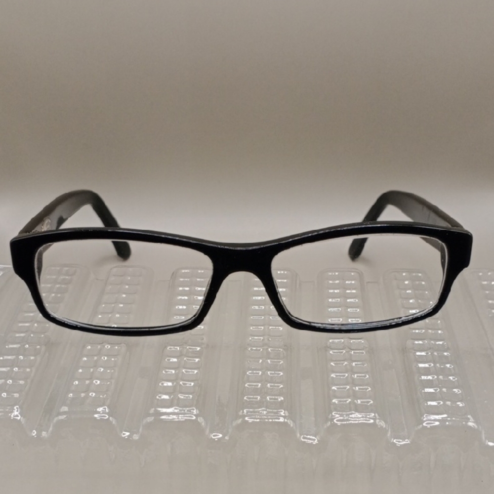 Fendi Sellaria Vintage Black Rectangular Glasses Sleek Modern Design